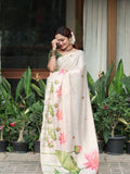 Premium Heavy Linen Cotton Saree |  Perfect for Office & Casual Wear