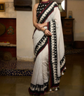 Heritage Ikat Saree with Blouse Piece