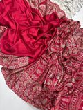 EXCLUSIVE RED COLOR AJRAKH SAREE