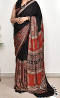 Premium Ajrakh soft modal silk saree