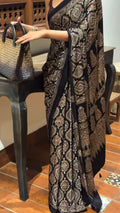 Premium Ajrakh soft modal silk saree