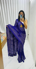 PURE CREPE GAJI SILK SAREE